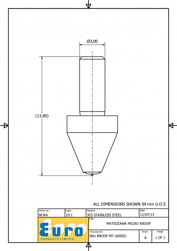 KNOOPM7 Micro Knoop Diamond Testing Indenter - Image 4