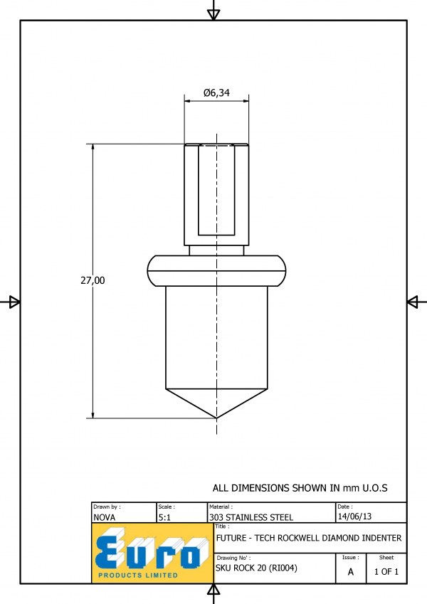 ROCK22 Rockwell Diamond Testing Indenter - Image 3