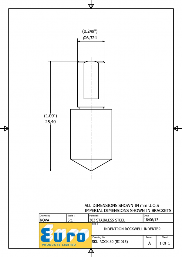 ROCK30 Rockwell Diamond Testing Indenter - Image 3