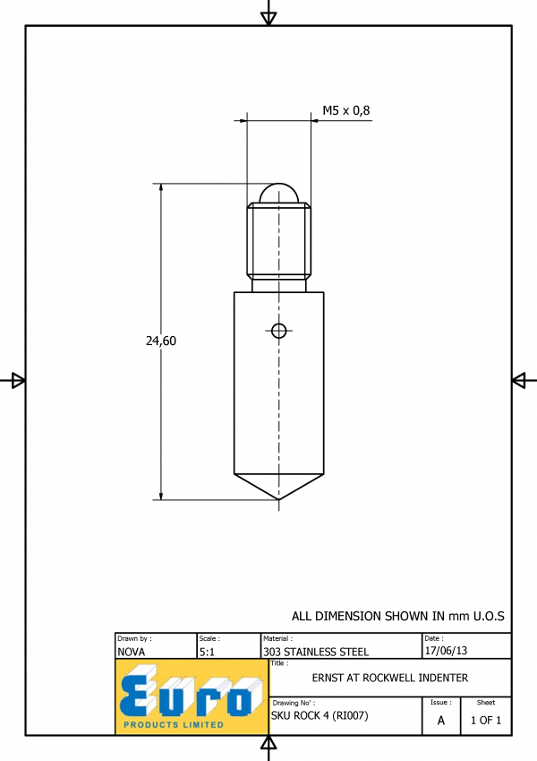 ROCK4 Rockwell Diamond Testing Indenter - Image 3