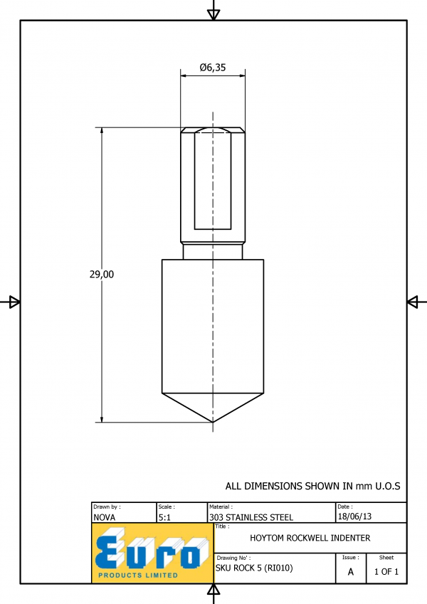 ROCK5 Rockwell Diamond Testing Indenter - Image 3