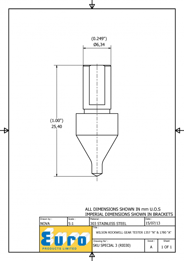 SPECIAL3 1357-N Rockwell Diamond Testing Indenter - Image 3